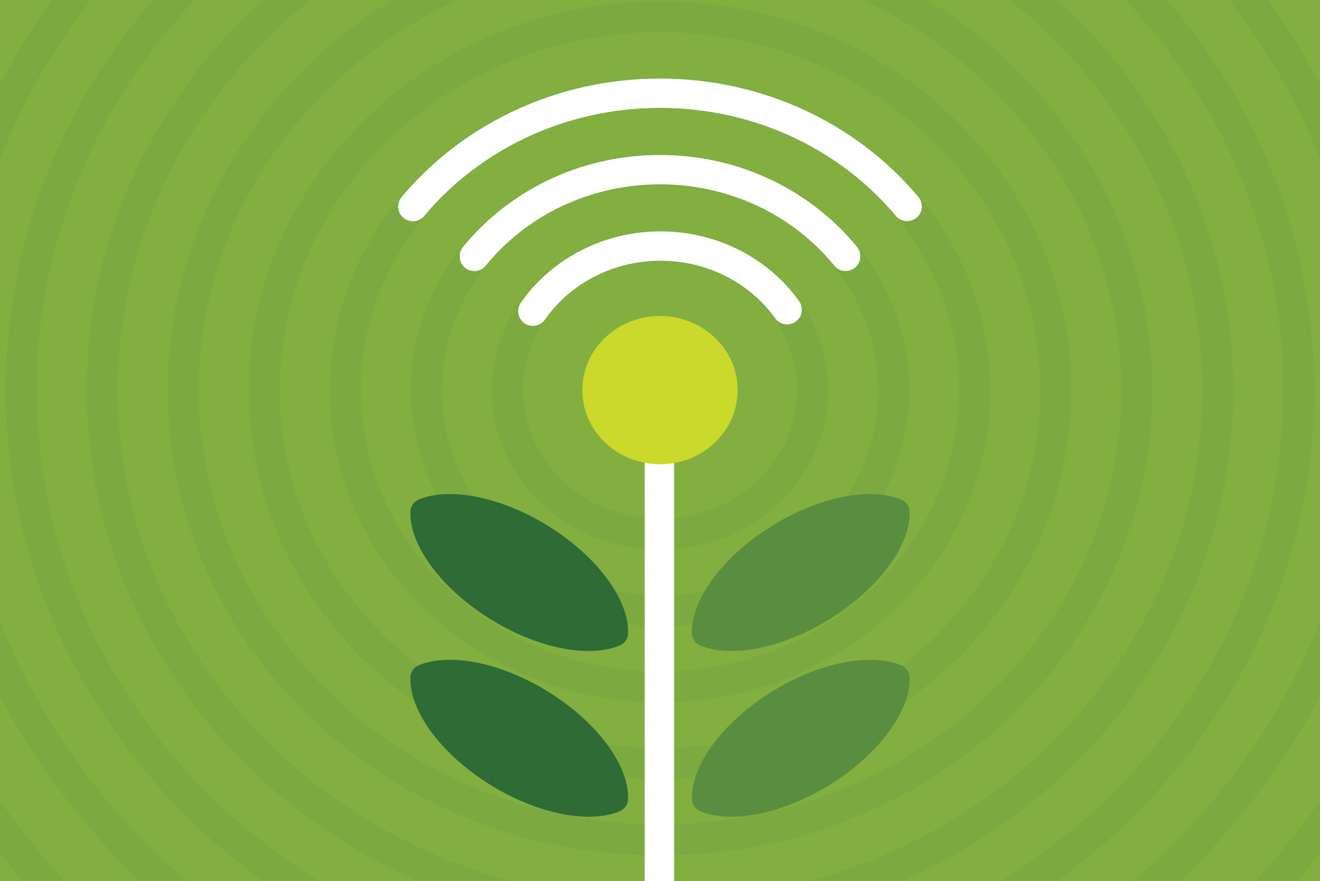 230236-2_DIGITAL_Sustainability Corporate Theme Gráfico circular verde, blanco y amarillo que representa la Tierra y su entorno en relación con el cambio climático